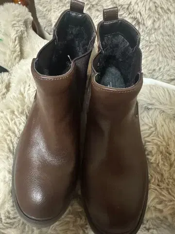 사이드 고어 부츠 브라운 230