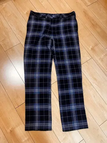 ANTICLASS 체크 무늬 슬랙스 네이비 계열