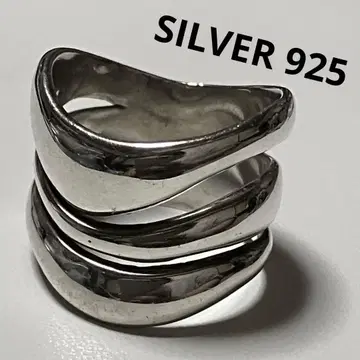 SILVER 925 실버 반지 3연 웨이브 11호
