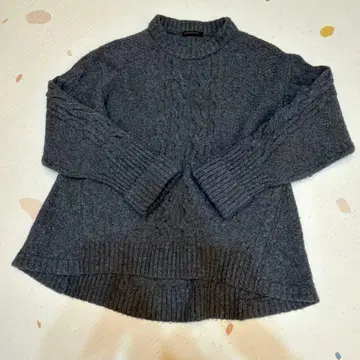 밴야드 스톰 니트 그레이 양모 캐시미어