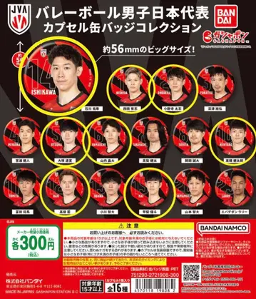 배구 남자 일본 대표 캡슐 캔뱃지 컬렉션 모음