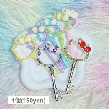 커스텀 볼펜 펜 비즈 합금 비즈 고리 포함 참 [ 1개/150엔 ]