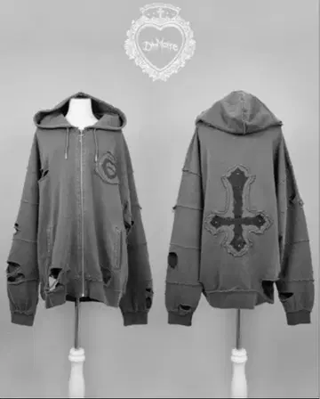 DimMoire [ 마도사 후드티 그레이 ]