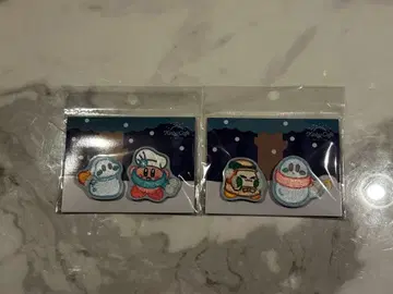 WINTER 자수 브로치 커비 눈사람 와돌디 눈사람