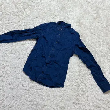 [ c7078 ] A.S.N 셔츠 긴팔 네이비 캐주얼