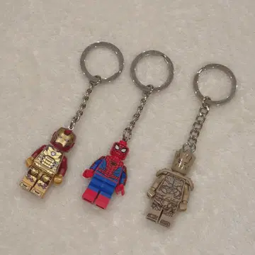 MARVEL 마블 레고 키링 아이언맨 스파이더맨