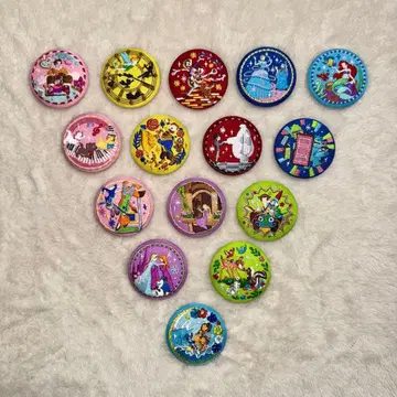 디즈니 자수 캔뱃지 전 15종 풀컴플리트