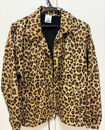레오파드 무늬 집업 자켓 X-girl