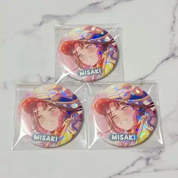 뱅드림 홀로그램 캔뱃지 오쿠사와 미사키