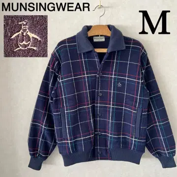 [ 빈티지 ] MUNSINGWEAR 그랜드 슬램 체크 무늬 울 자켓