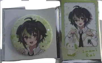 니지산지 이나미 라이 완냥days vol.2 캔뱃지 폴라로이드풍 카드