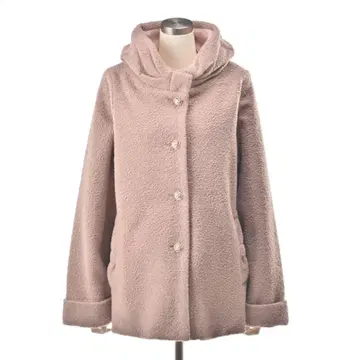 안도라부 키라키라 까멜리아 리본의 복슬복슬 부클레 코트 3 L 사이즈