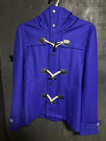 울 더플 코트 블루 파랑 아우터 남성용 캐주얼