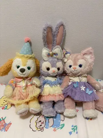 더피&프렌즈 봉제 인형 S 40주년 From All of Us 3체 세트