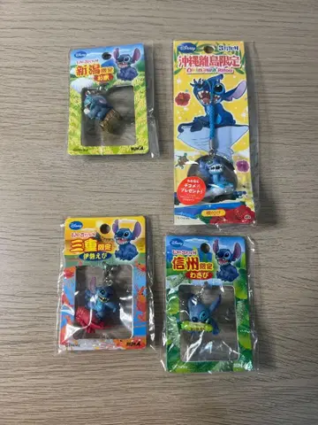 릴로 & 스티치 지역 한정 4종 키링 스트랩