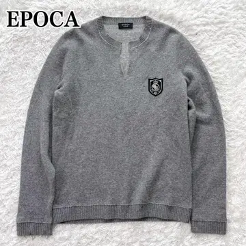 새상품급 에포카 EPOCA UOMO 캐시미어 혼방 스웨터 48 와펜