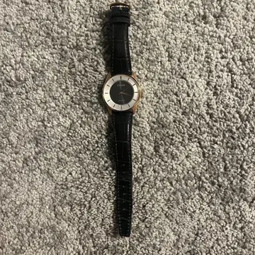 CITIZEN 아날로그 시계 블랙/골드