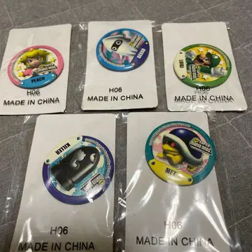 레트로 2006년 마리오 캔뱃지 5개 세트