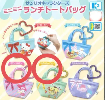 산리오 캐릭터즈 미니미니 런치 토트백