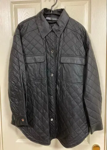 인조 가죽 퀼팅 자켓, 팬츠 셋업 ZARA