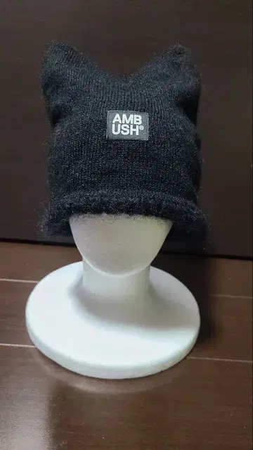 AMBUSH rave beanie 고양이 귀 니트 모자