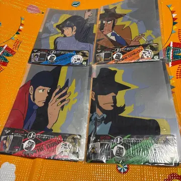 루팡 3세 제일복권 DX 쓰리 포켓 파일 & 씰 4종 세트