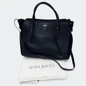 니나리치 마르쉐 2way 가죽 핸드백 숄더 블랙