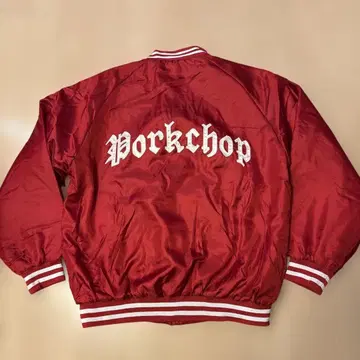 used 포크찹 나일론 자켓 빨간색 M