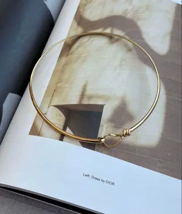 DouDou 후크 초커 골드