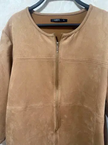 SUREVE 베이지 스웨이드풍 자켓 3L