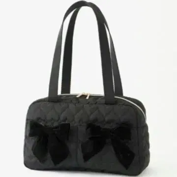 시마무라 아오키 미사코 하트 퀼팅백 블랙 퀼팅 토트백