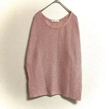 로리즈팜 스웨터(M) 돌먼 슬리브 루즈핏 성숙/러블리 고급