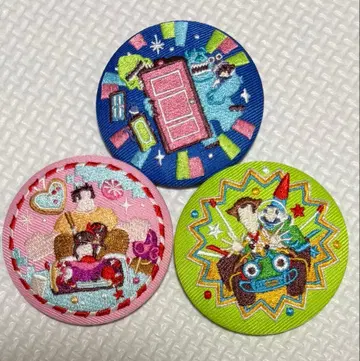 디즈니 자수 캔뱃지 자수 3개 세트 자수 캔뱃지 2개