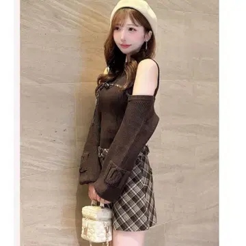 미개봉 새상품 다리치 darich 도킹 미들 허리 니트 미니 원피스 F