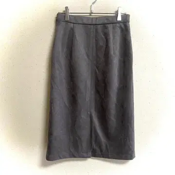 로페피크닉 스커트(M) 무지 심플 슬릿 성숙 캐주얼 무릎 아래