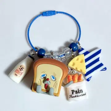 찰랑찰랑 키링 자라자라 가챠가챠 빵 도둑 안돼