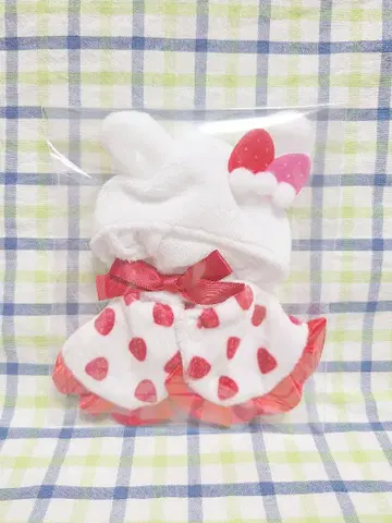 갈아입기 판초 숏 케이크 토끼 딸기 휘핑 시-플라 한정판