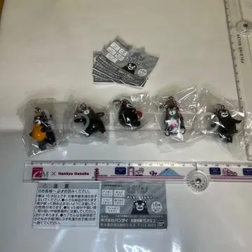 가챠의 쿠마몬 메지루시 액세서리 전 5종 컴프 세트입니다.