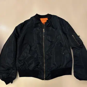 중고 USA제 알파사 MA-1 블랙 XXL 버튼 결품