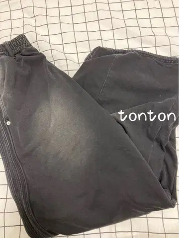 BadBlood 블랙 조거 팬츠 허리밴딩