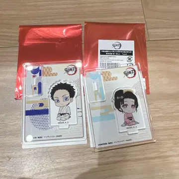 귀멸의 칼날 뻬땅무스메 트레이딩 아크릴 스탠드 코마히 코유키 세트