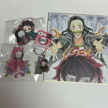 귀멸의 칼날 ufotable cafe 장마 아크릴 스탠드 미니 색지