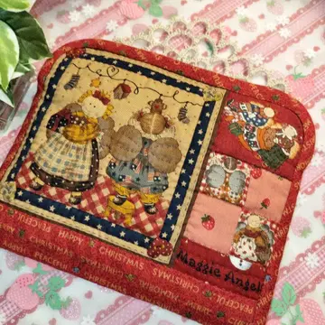 귀여운 납작 파우치 핸드메이드