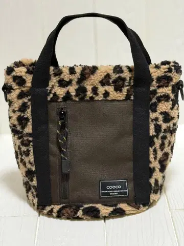 COOCO 쿠코 레오파드 무늬 보아 숄더백/토트 2WAY 사양