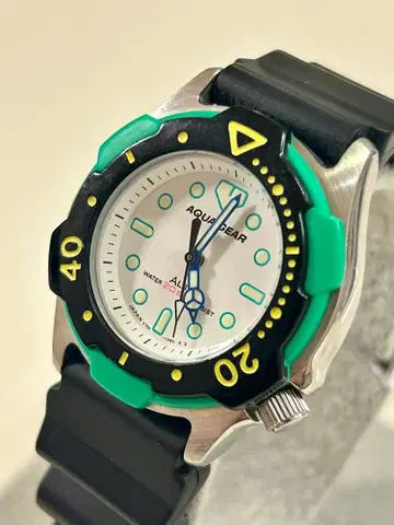 세이코 AQUA GEAR 여성용 쿼츠 손목시계 작동품