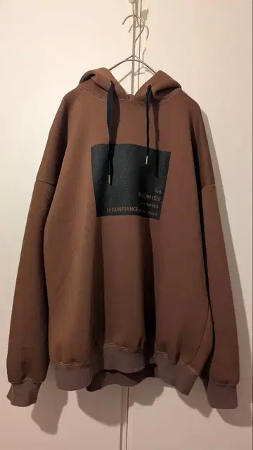 블랑 바스크 오버 사이즈 후드 부착 후드티 후디