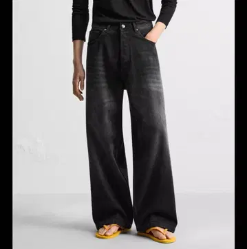 완판템 ZARA 엑스트라 배기 데님 EU 40inch 슈퍼 배기 데님