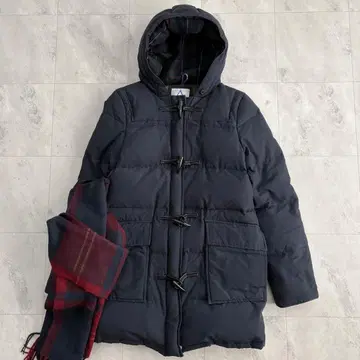 케이프 하이츠 x 론 헤르만 별주 더플 다운 코트 네이비