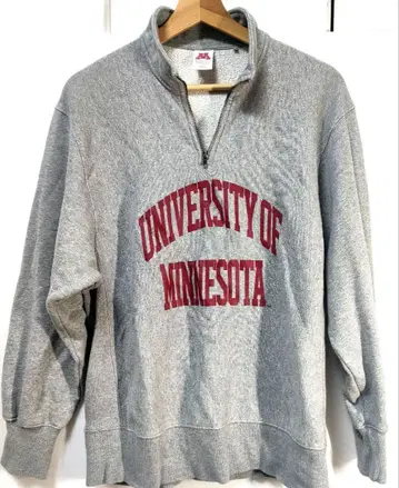 University 맨투맨 하프 지퍼 트레이닝복 S