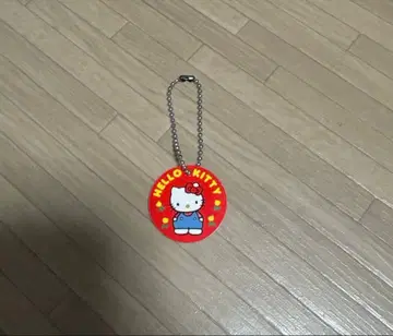 키티 네임택 키링 레트로